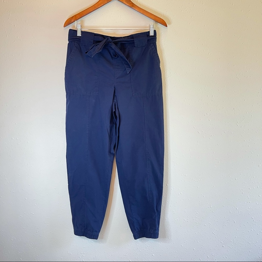 Tommy Hilfiger Tie Waist Twill Navy Women’s Pants Size M,XL NWT